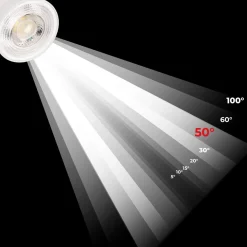 Módulo LED 5W para aro downlight MR16 - Diseño slim - 50º - 500lm - CRI 80