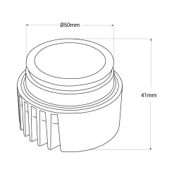 Módulo LED 7W para aro downlight MR16/GU10 - 45º - CRI 90