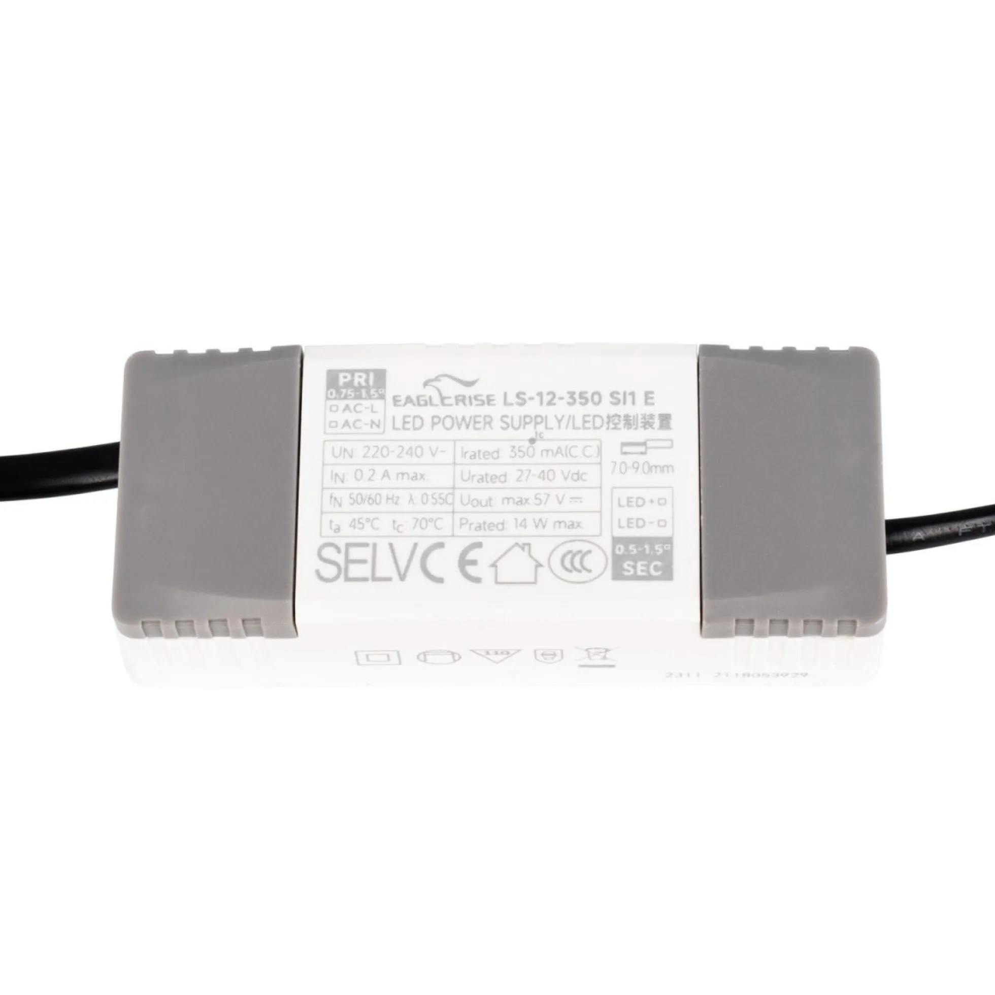Módulo LED 15W para aro downlight MR16/GU10 - 45º - CRI 90