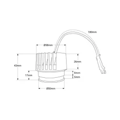 Módulo LED 7W para aro downlight MR16/GU10 - Regulable por DALI - 45º - CRI 90