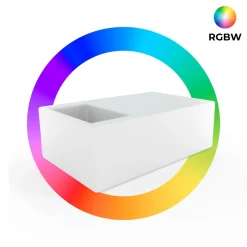 Mesa luminosa LED RGBW con bandeja para hielo  - 24W - Recargable