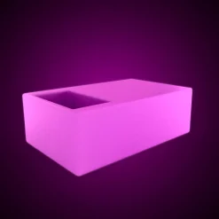 Mesa luminosa LED RGBW con bandeja para hielo  - 24W - Recargable