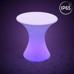 Mesa luminosa LED RGBW - 58 x Ø60 cm - 12W - Recargable