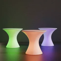 Mesa luminosa LED RGBW - 58 x Ø60 cm - 12W - Recargable