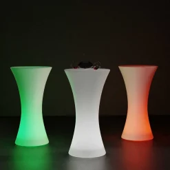 Mesa luminosa LED RGBW - 110 x Ø60 cm - 32W - Recargable