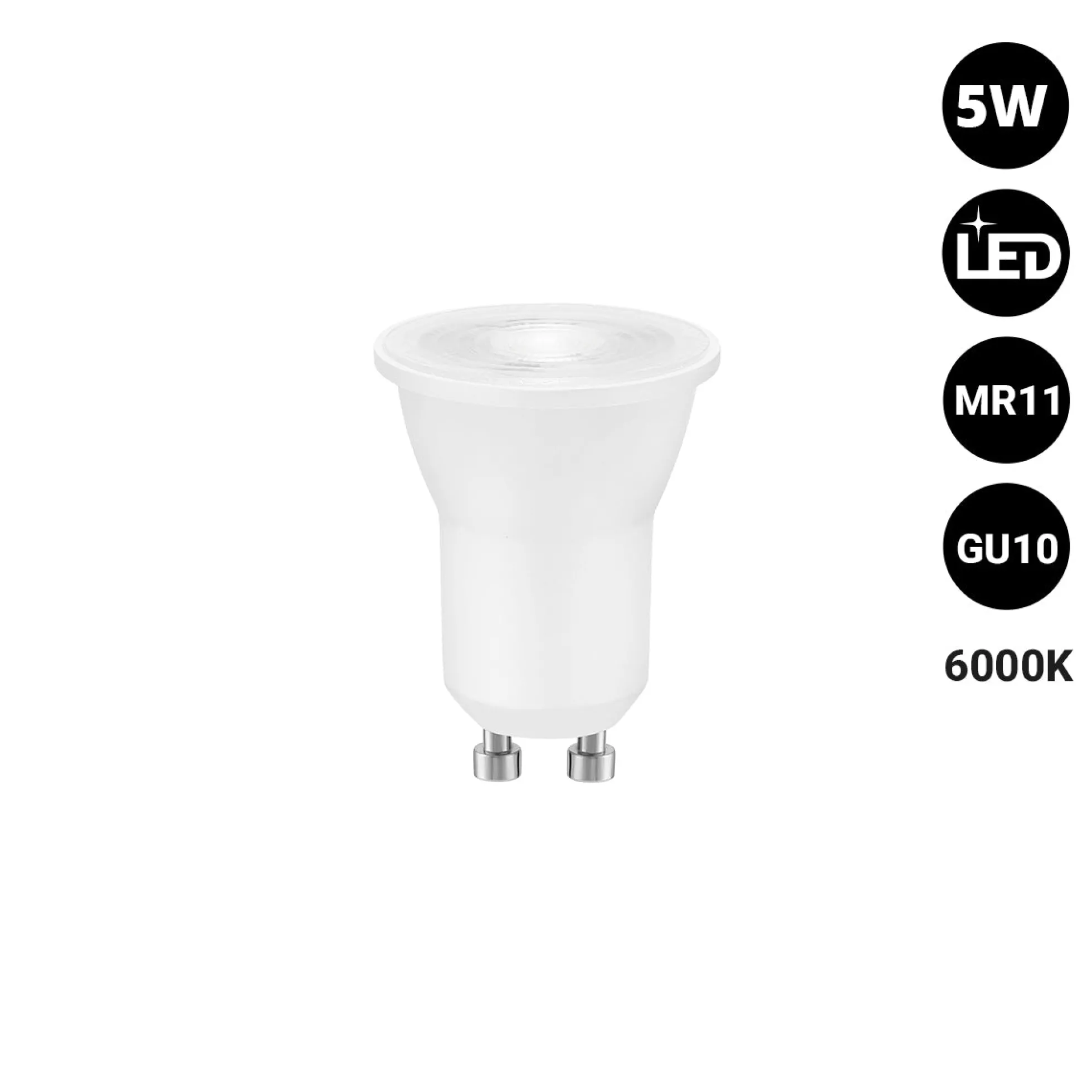 Mini Bombilla LED - MR11 GU10 - 5W - 45º