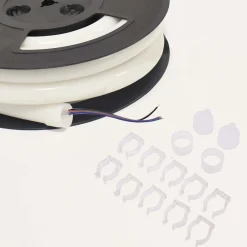 Neón LED flexible circular RGB - 24 V -  Instalación sobre superficie - Ø20mm - 5 metros - 22W/m - Kit completo - IP67