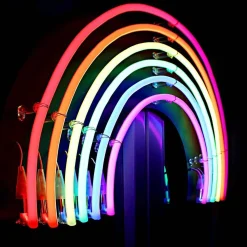 Neón LED flexible circular RGB - 24 V -  Instalación sobre superficie - Ø20mm - 5 metros - 22W/m - Kit completo - IP67