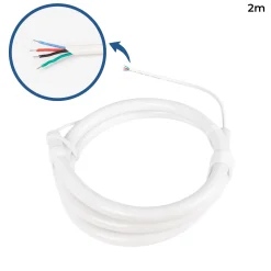 Neón LED flexible 360º circular RGB - Ø22mm - 2 metros - 24V DC- 240Ch/m  - 28W/m - IP65