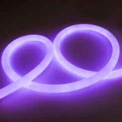 Neón LED flexible 360º circular RGB - Ø22mm - 2 metros - 24V DC- 240Ch/m  - 28W/m - IP65