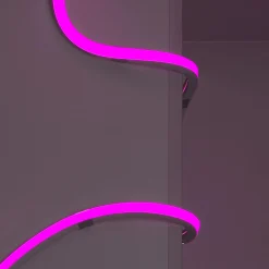 Neón LED flexible RGB 3D - 16x16mm - 5m - Kit completo -12W/m - IP67 -Curvatura vertical y horizontal