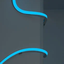 Neón LED flexible RGB 3D - 16x16mm - 5m - Kit completo -12W/m - IP67 -Curvatura vertical y horizontal