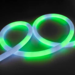 Neón LED flexible RGB inteligente IC - 360º circular - Ø22mm - 2 metros - 12V DC - 28W/m - IP65