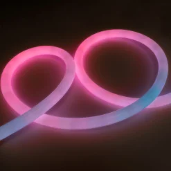 Neón LED flexible RGB inteligente IC - 360º circular - Ø22mm - 2 metros - 12V DC - 28W/m - IP65