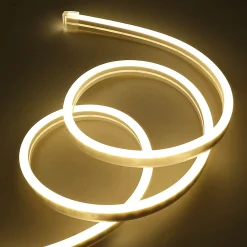 Neón LED flexible 24V DC - 4x10mm - 5 metros - Kit completo - IP67 - 11W/m - Curvatura lateral