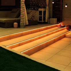 Neón LED flexible 24V DC - 4x10mm - 5 metros - Kit completo - IP67 - 11W/m - Curvatura lateral