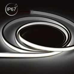 Neón LED flexible 24V DC - 5x11mm - 5 metros - Kit completo - 11W/m - 320ch/m - IP67 - Curvatura vertical