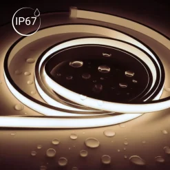 Neón LED flexible 24V DC - 5x11mm - 5 metros - Kit completo - 11W/m - 320ch/m - IP67 - Curvatura vertical