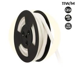 Neón LED flexible 24V DC - 12x12mm - 10 metros - Kit completo - 11W/m - IP67 - Curvatura vertical
