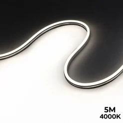 Neón LED flexible 24V DC - 6x13mm - 5 metros - Kit completo - 11W/m - IP67 - Curvatura lateral