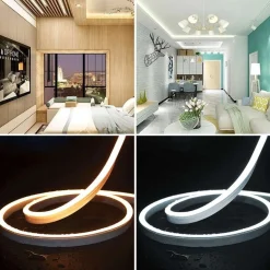 Neón LED flexible 24V DC - 10x18mm - 10 metros - Kit completo - 11W/m - IP67 - Curvatura lateral