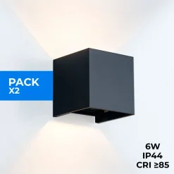 Pack de 2 Apliques de pared
