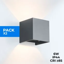 Pack de 2 Apliques de pared