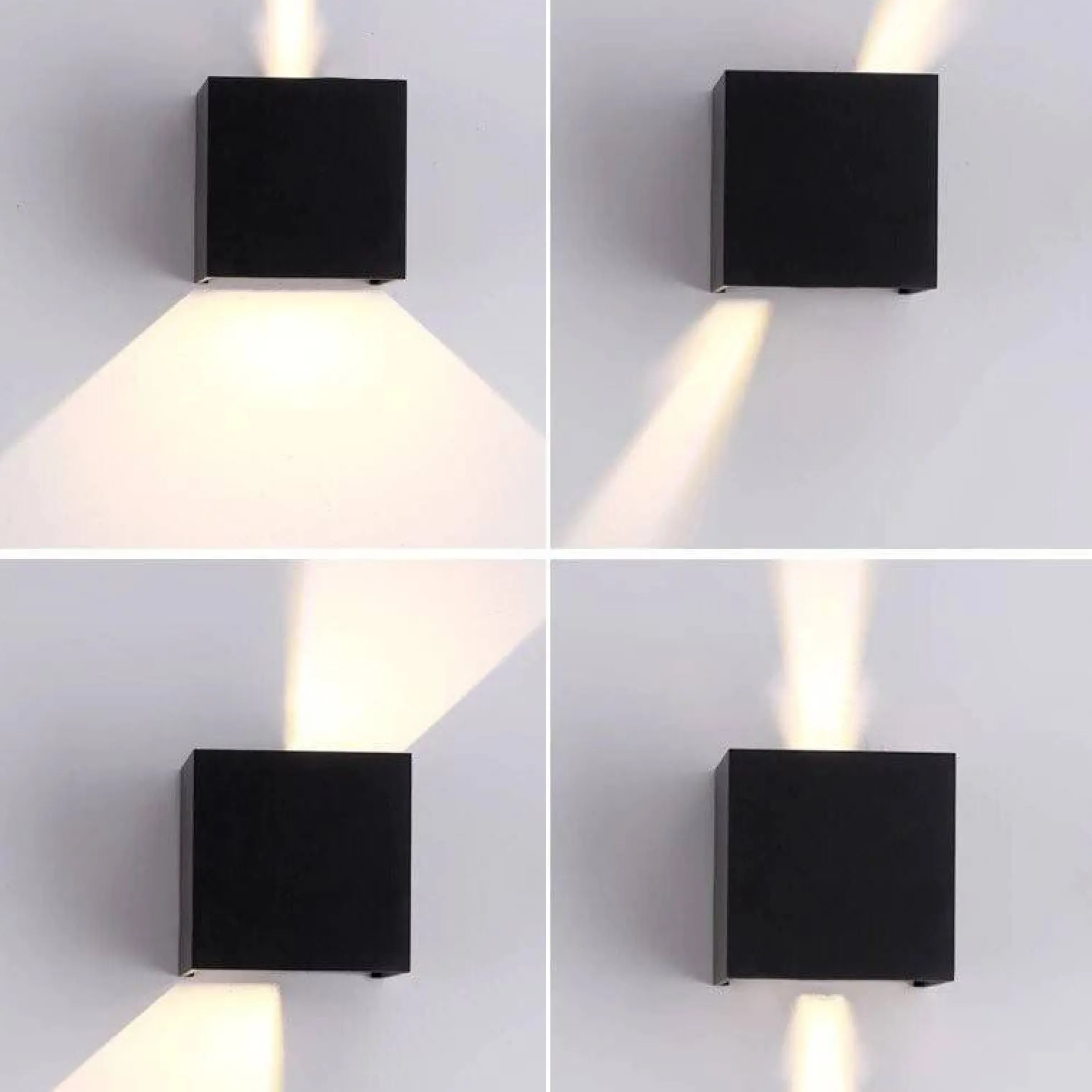 Pack de 2 Apliques de pared "KURTIN" 6W apertura de luz regulable