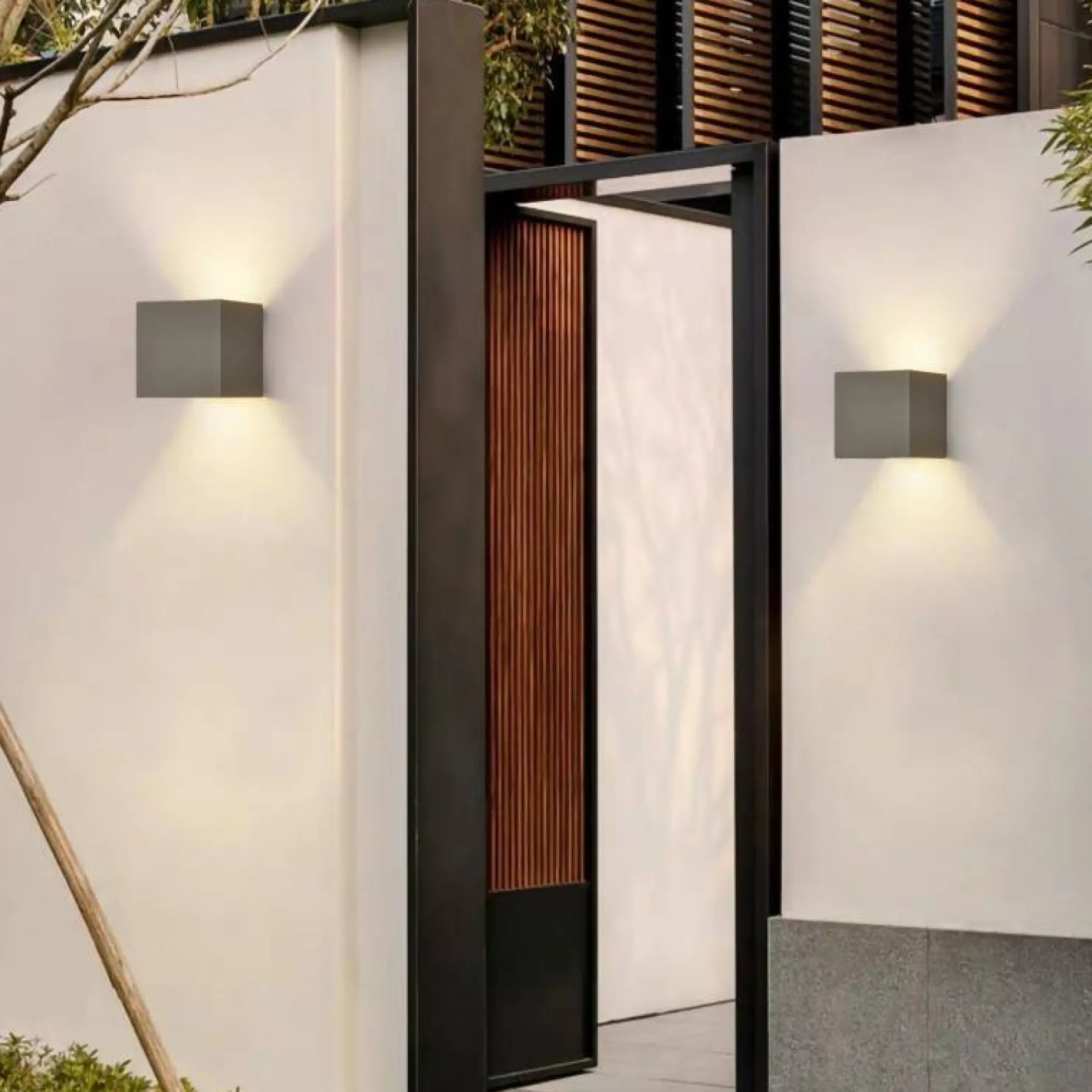 Pack de 2 Apliques de pared "KURTIN" 6W apertura de luz regulable