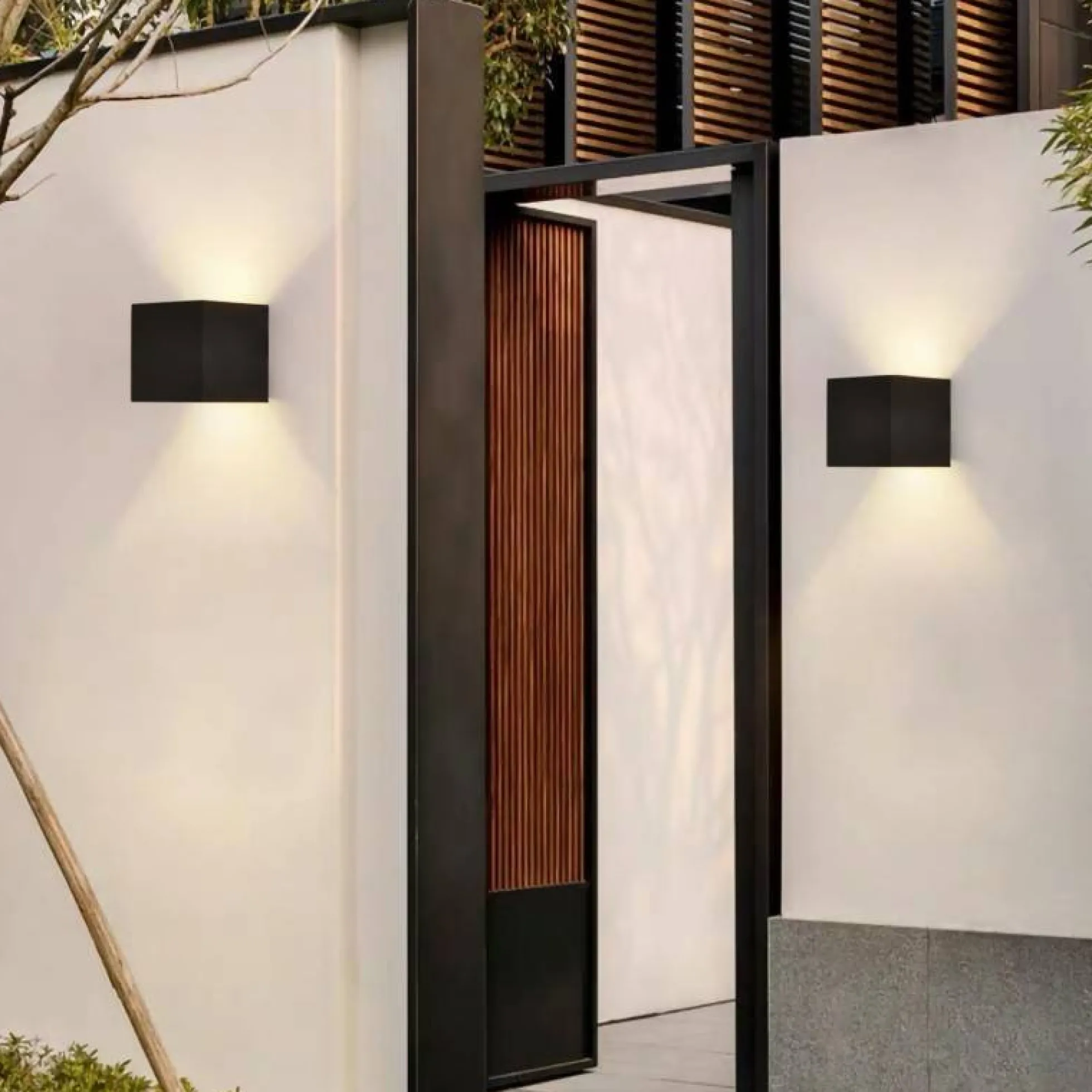 Pack de 2 Apliques de pared "KURTIN" 6W apertura de luz regulable