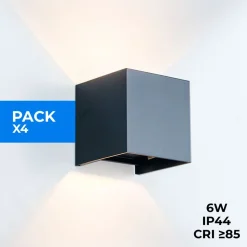 Pack de 4 Apliques de pared