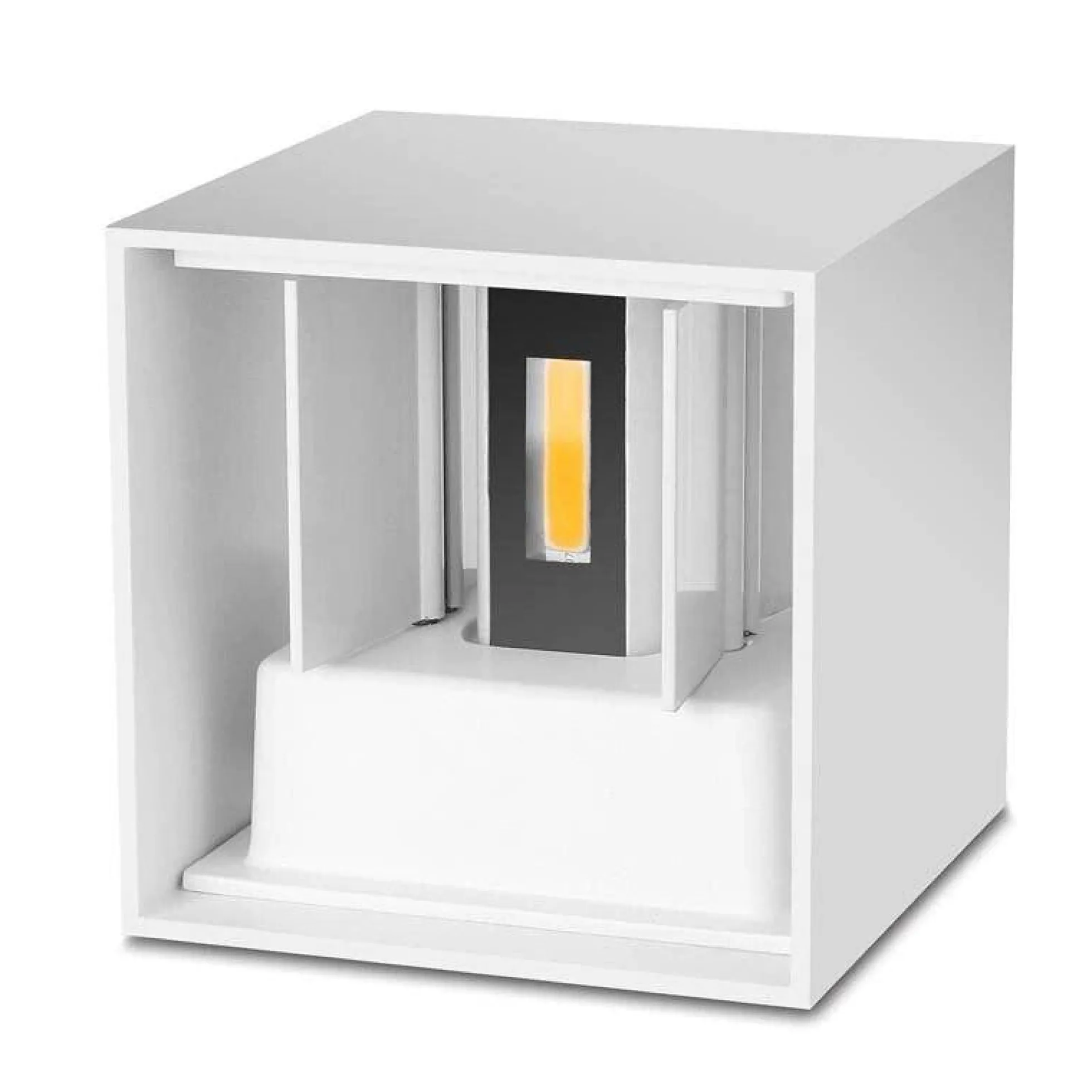 Pack de 4 Apliques de pared "KURTIN" 6W luz up and down regulable