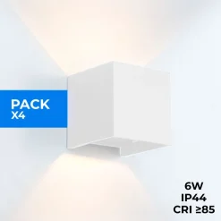 Pack de 4 Apliques de pared