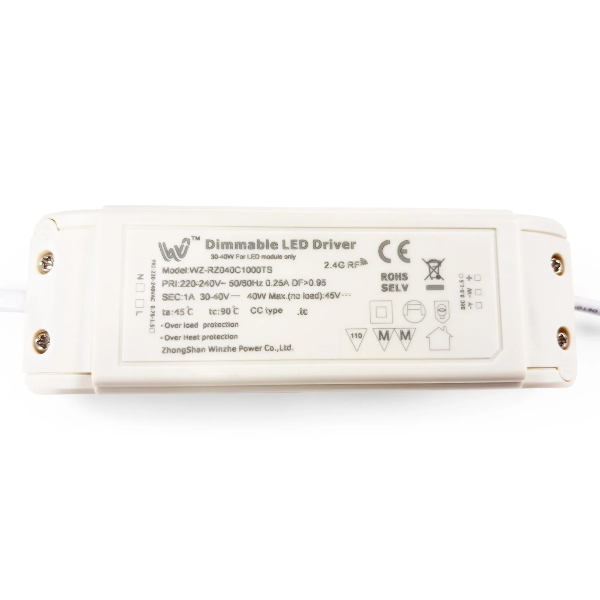 Pack de 4 paneles LED slim CCT regulable con mando - 60x60cm - 40W