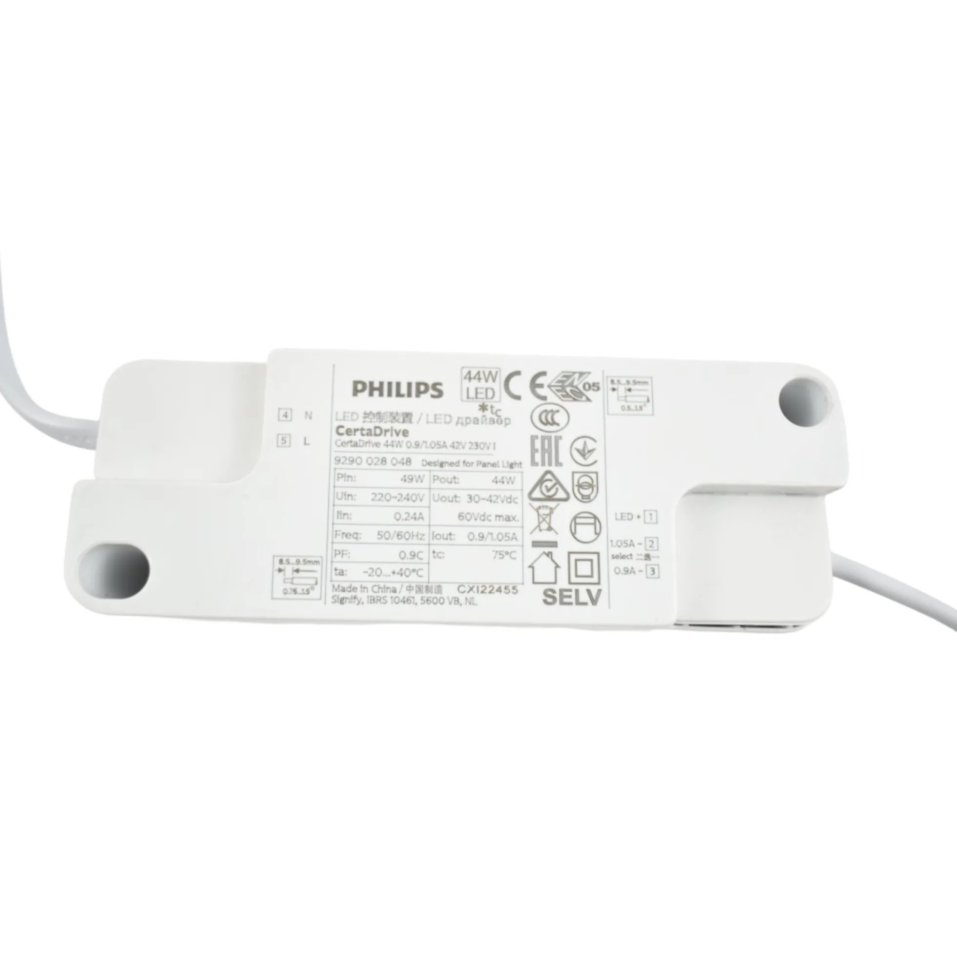 Pack de 2 paneles LED slim 60X60 cm - Driver Philips - 44W - UGR19 - IP40