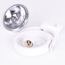 Pack Foco LED de carril trifásico + Bombilla LED AR111 GU10