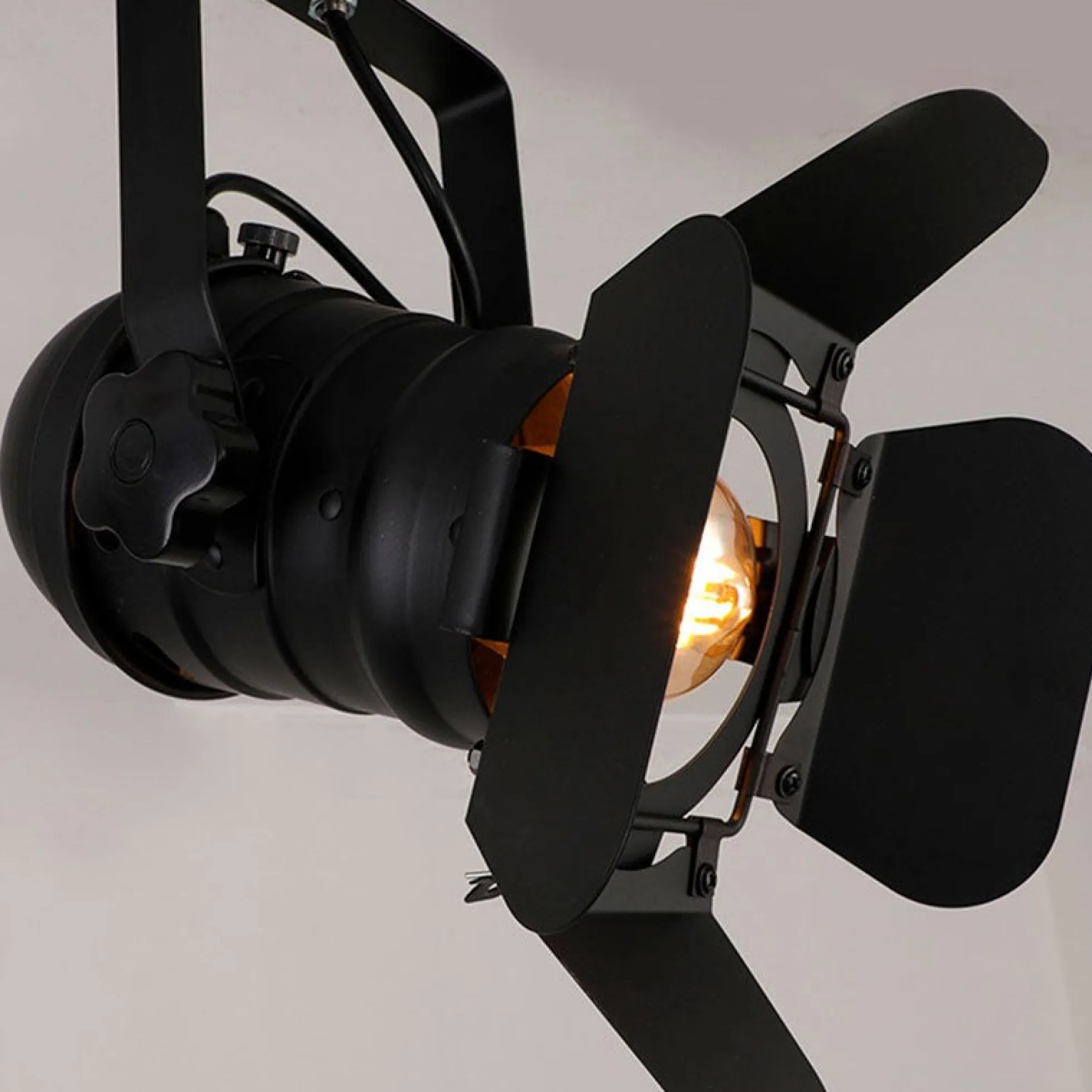 Pack Lámpara de techo o pared "CINEMA" con Bombilla LED PAR30 E27