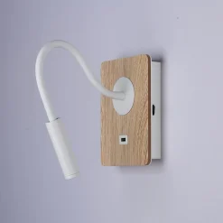 Pack x 2 - Aplique de pared flexible para lectura con puerto USB 