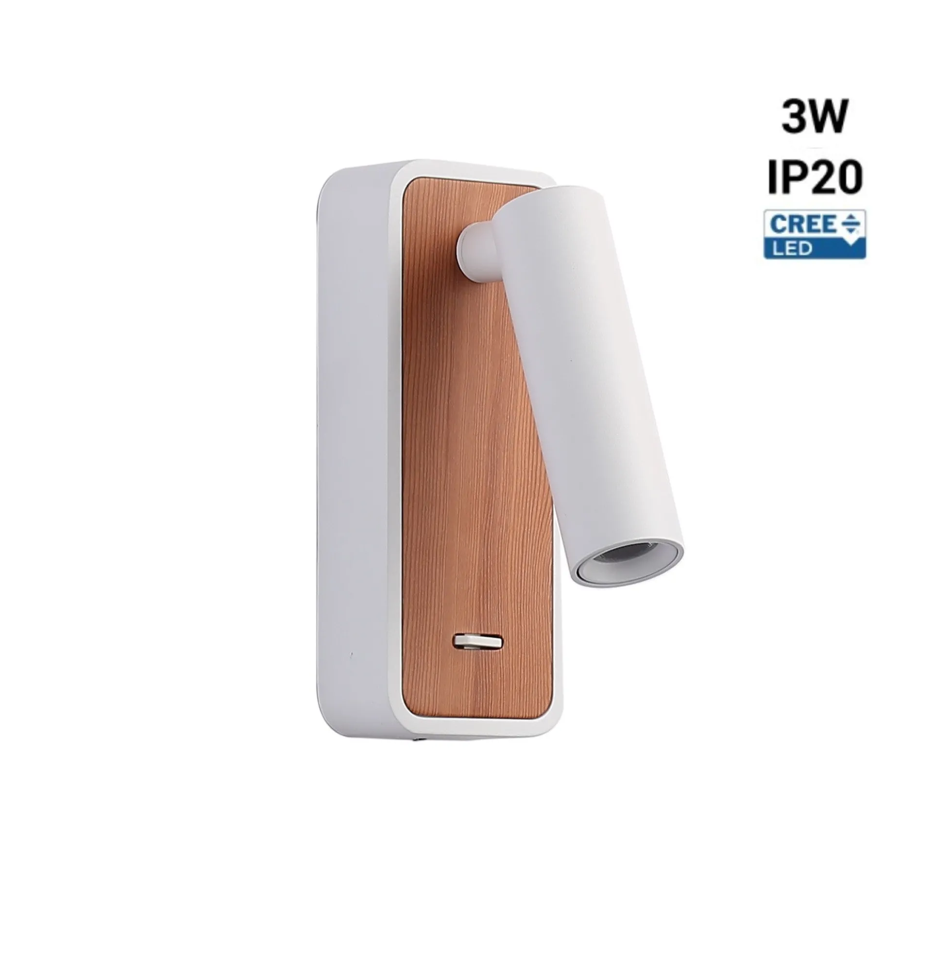 Pack x 2 - Aplique de pared para lectura "Irene" - 3W - Chip CREE