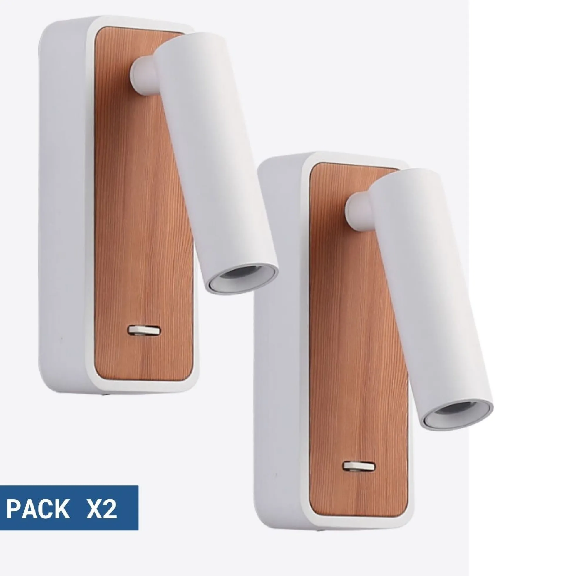 Pack x 2 - Aplique de pared para lectura "Irene" - 3W - Chip CREE