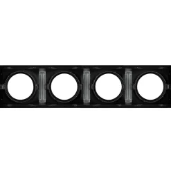 Pack x 4 - Aro downlight cuadrado tipo cardan para bombilla QR111 o AR111 - Corte 155 x 155 mm