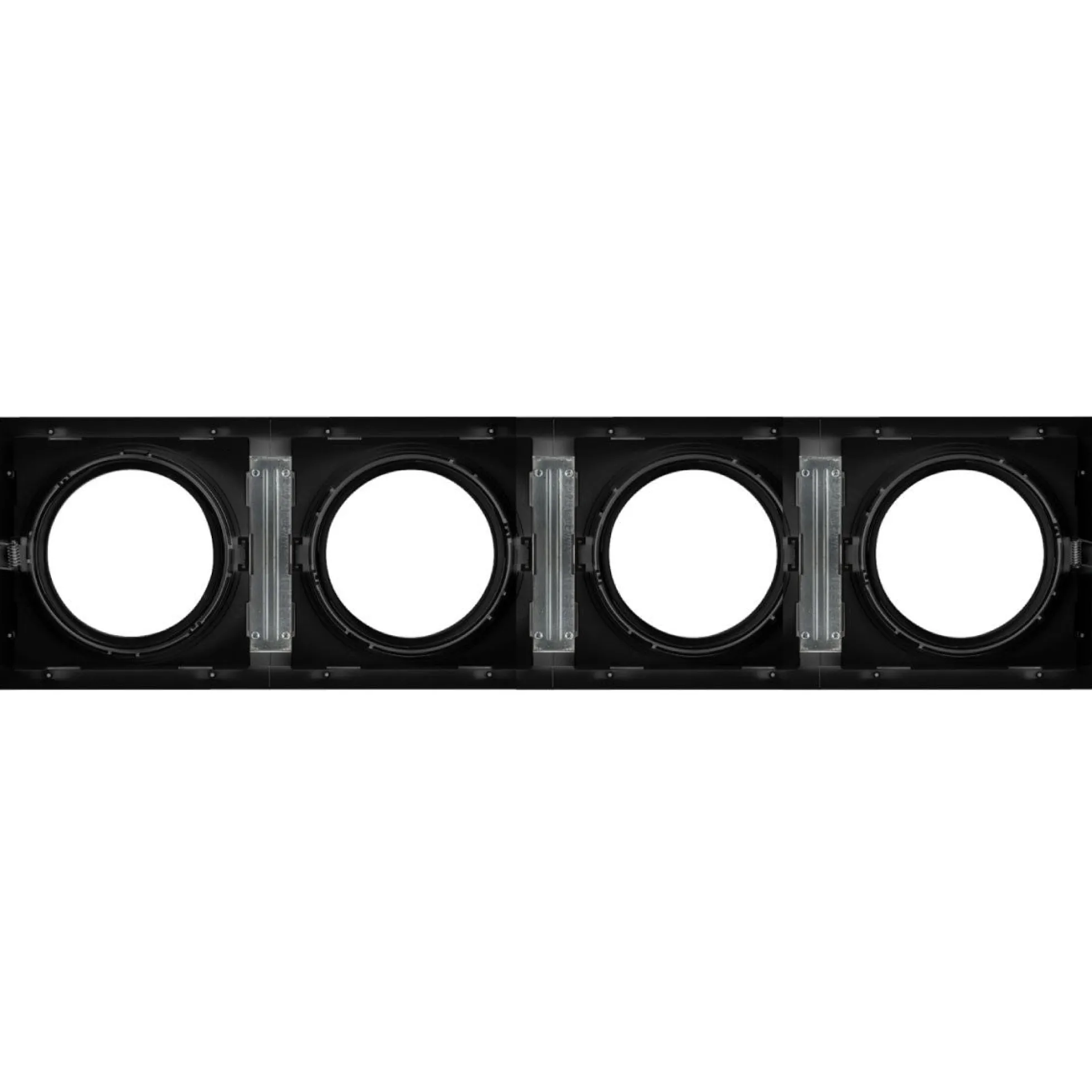 Pack x 4 - Aro downlight cuadrado tipo cardan para bombilla QR111 o AR111 - Corte 155 x 155 mm