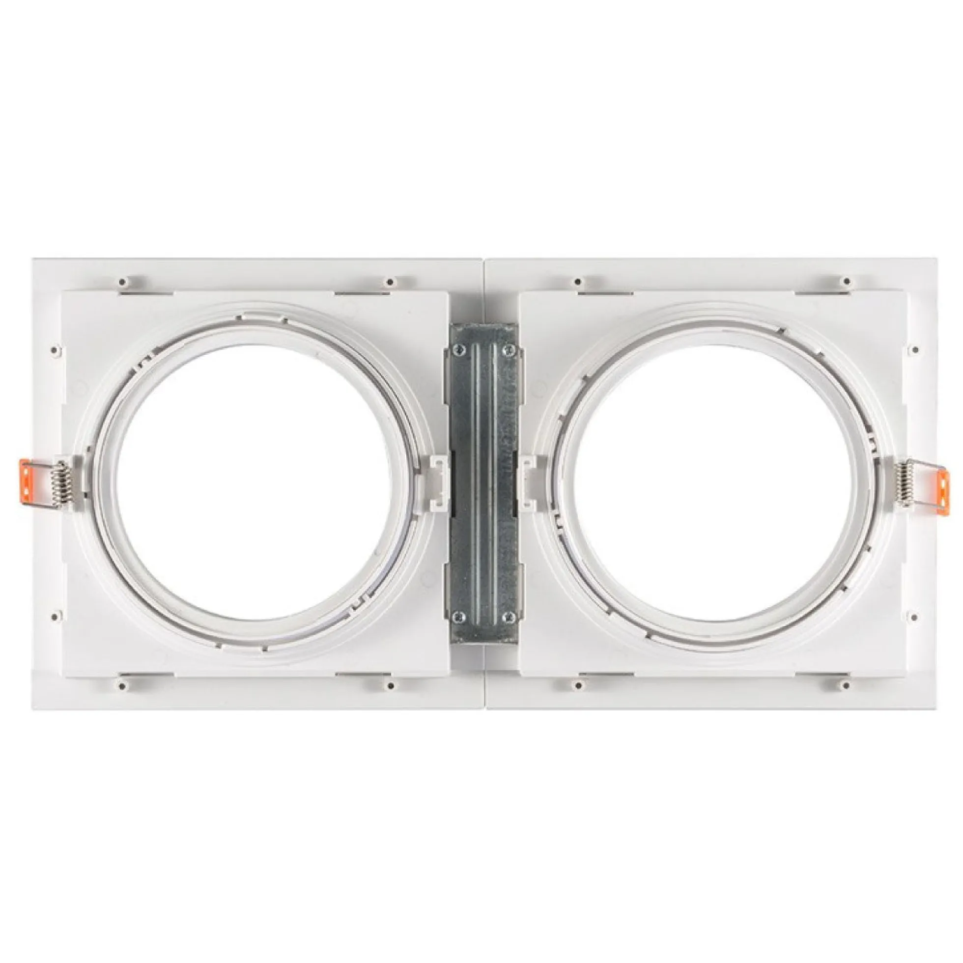 Pack x 2 - Aro downlight cuadrado tipo cardan para bombilla QR111 o AR111 - Corte 155 x 155 mm
