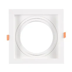 Pack x 3 - Aro downlight cuadrado tipo cardan para bombilla QR111 o AR111 - Corte 155 x 155 mm