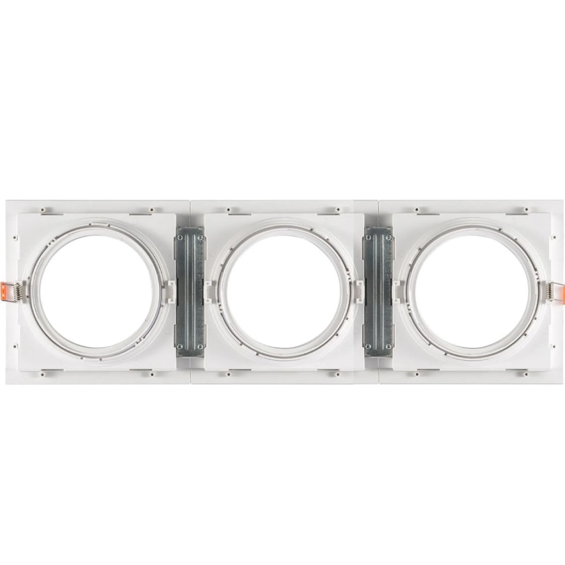Pack x 3 - Aro downlight cuadrado tipo cardan para bombilla QR111 o AR111 - Corte 155 x 155 mm