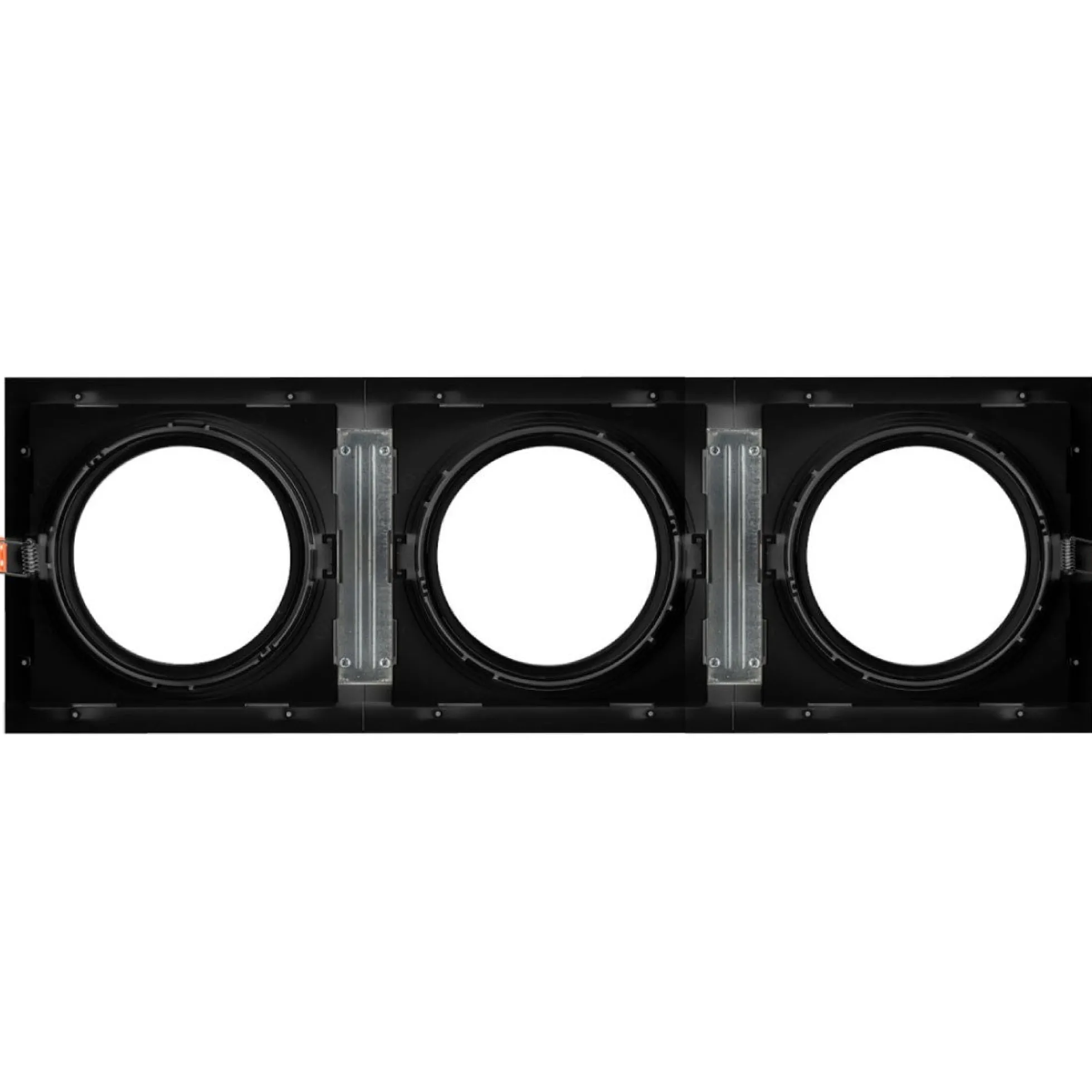 Pack x 3 - Aro downlight cuadrado tipo cardan para bombilla QR111 o AR111 - Corte 155 x 155 mm