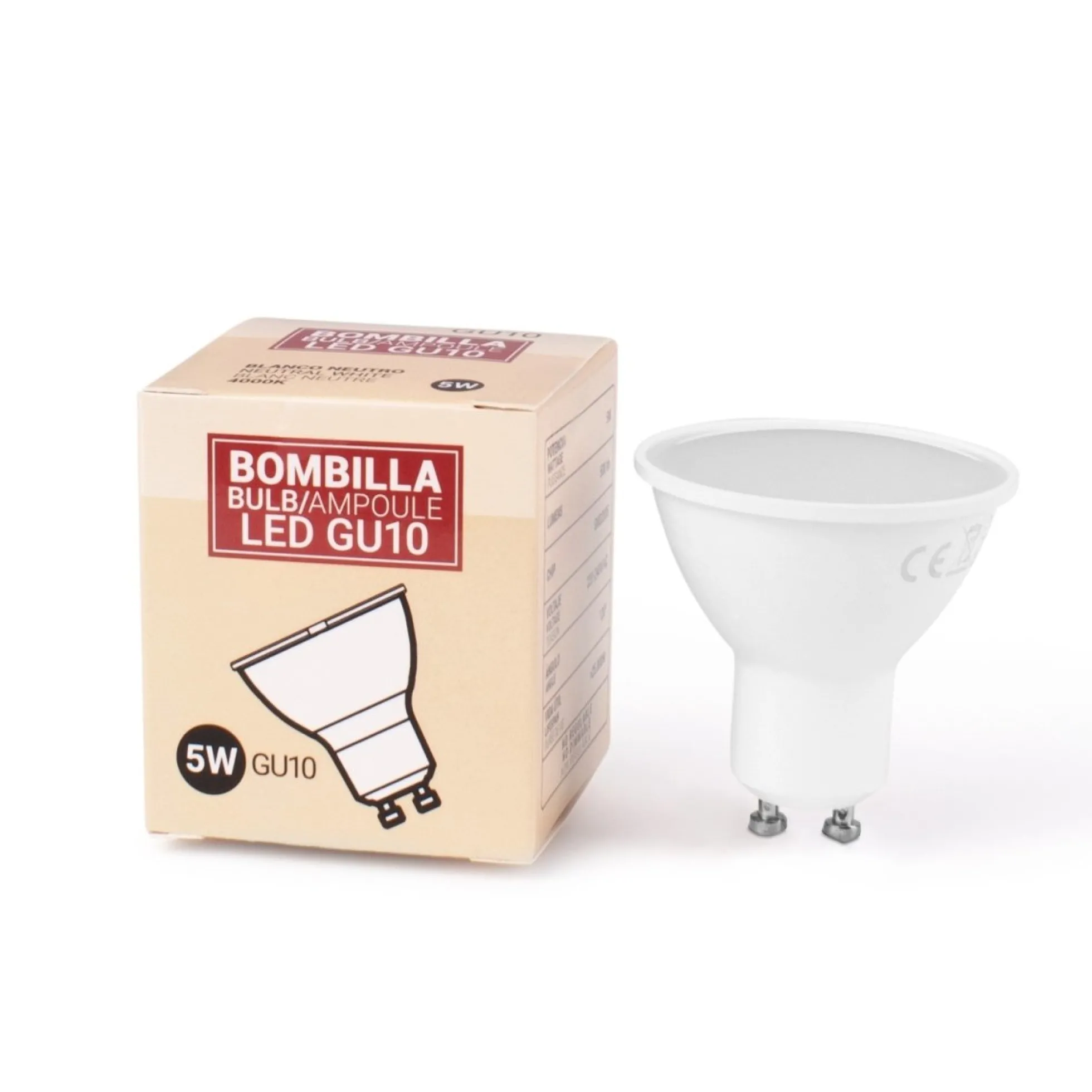 Pack x 10 - Bombilla GU10 LED 5W