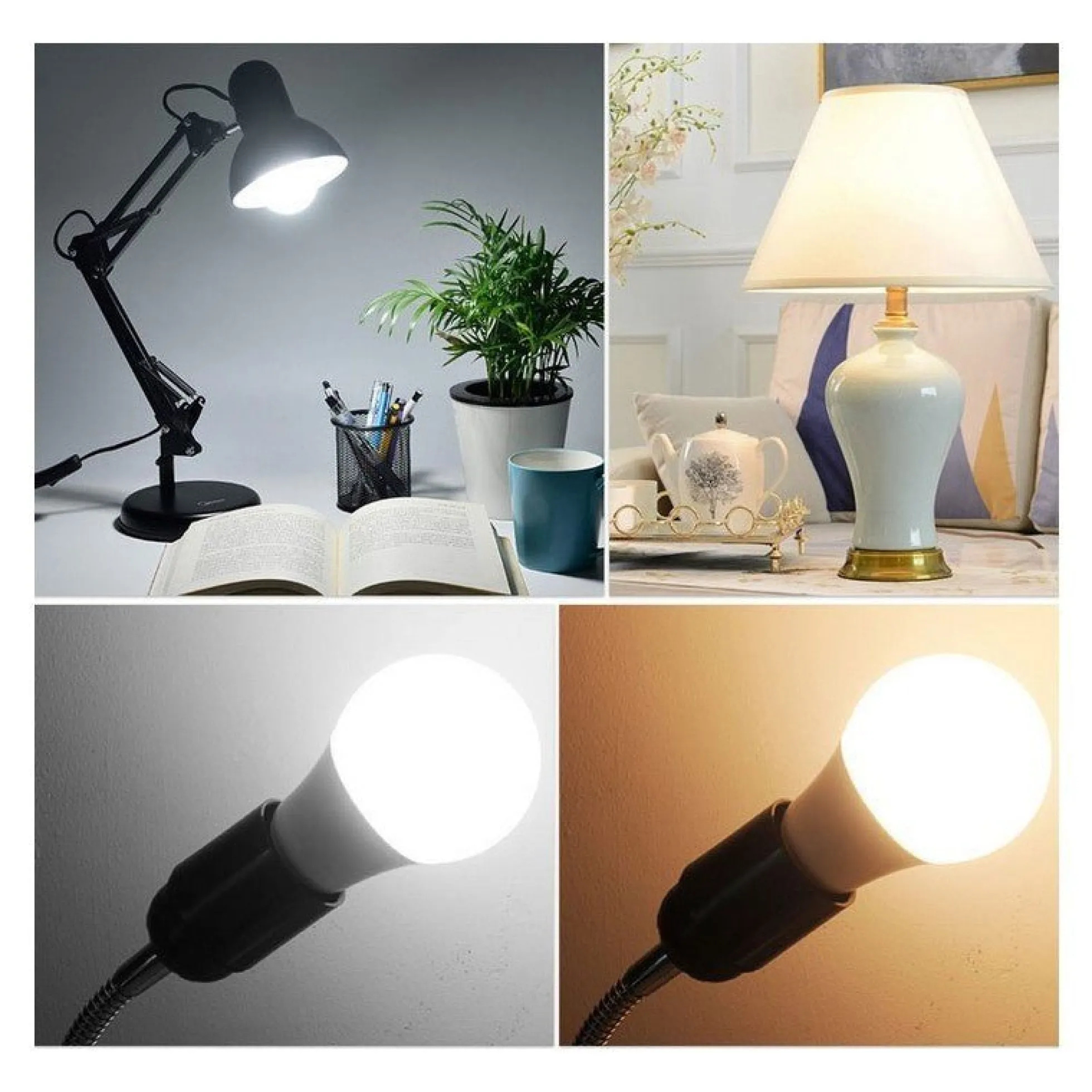 Pack x 10 - Bombilla LED E27 A60 - 9W