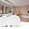 Pack x 3 - Downlight LED estanco empotrable CCT - 7W - IP44 - Corte Ø 68-75mm
