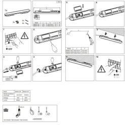 Pack x 24 - Pantalla estanca LED lineal enlazable 36W - 120cm - IP65